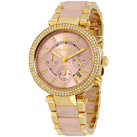 michael kors pink watch plastic brand|mk 58961 watch.